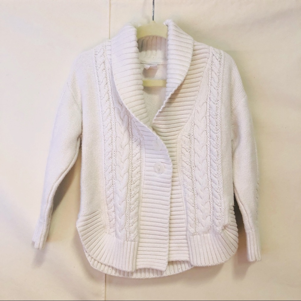 Baby GAP Cream / Off-White Cable Knit Sweater - Unisex Size 3T
